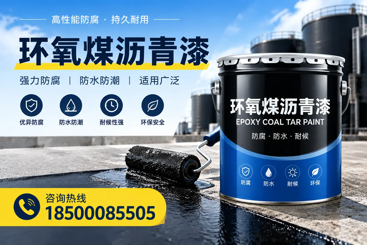 选择环氧煤沥青漆的五大理由，鹰潭客户必知